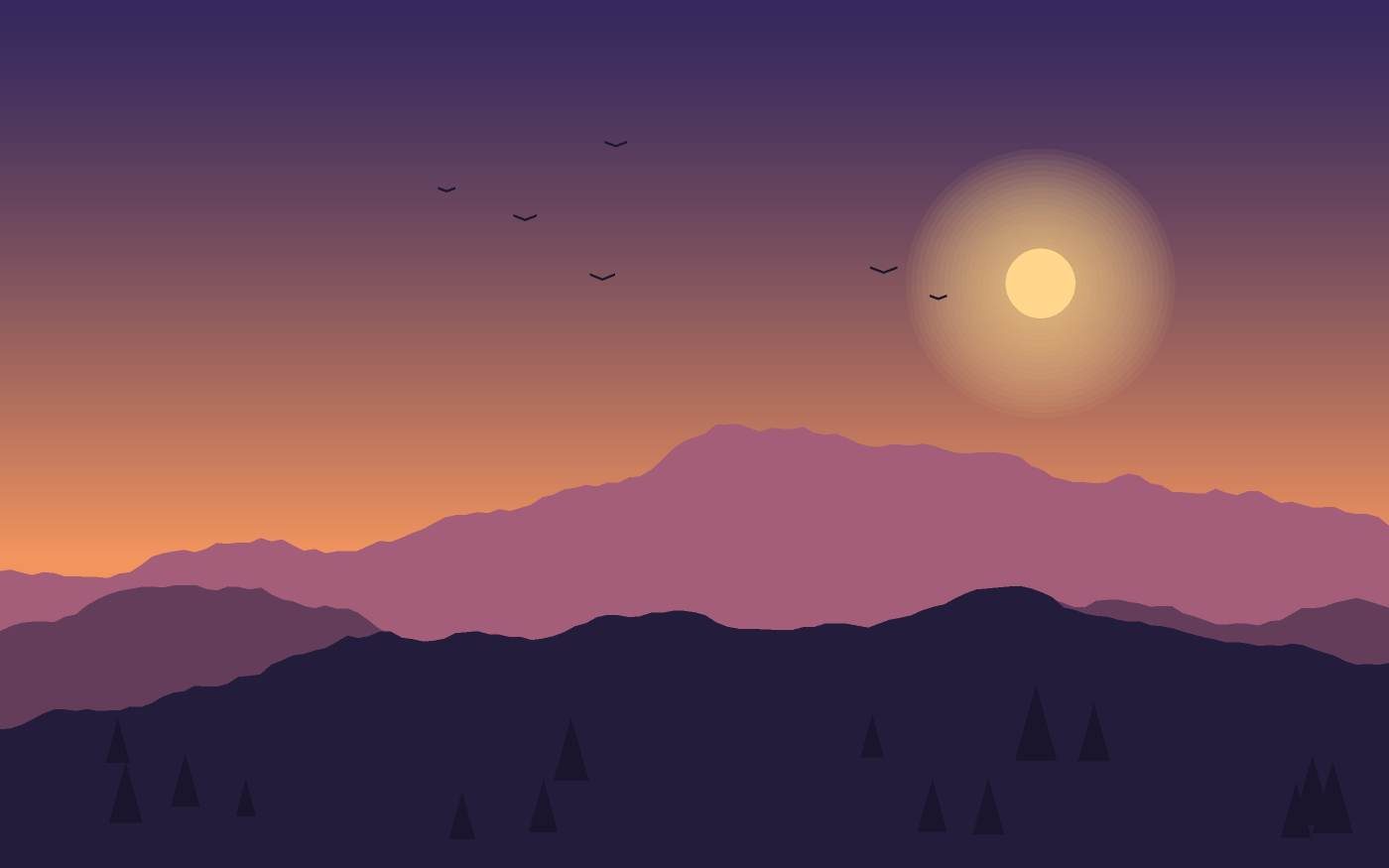 Landschaftsillustration