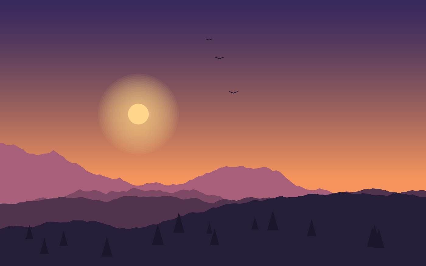 Landschaftsillustration
