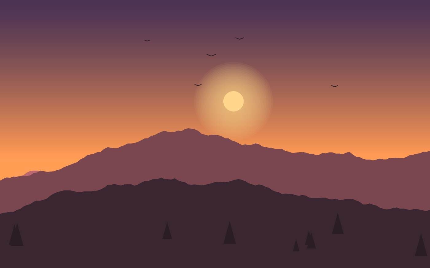 Landschaftsillustration