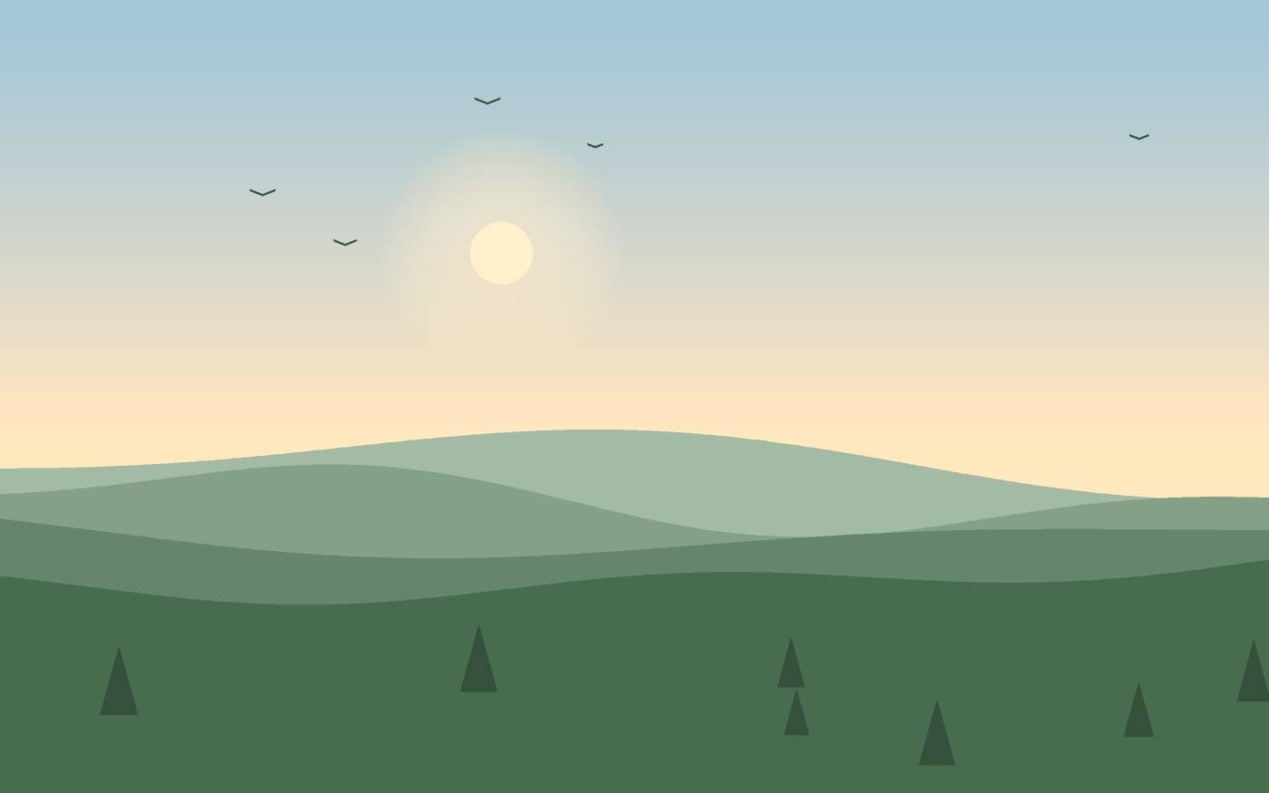 Landschapsillustratie