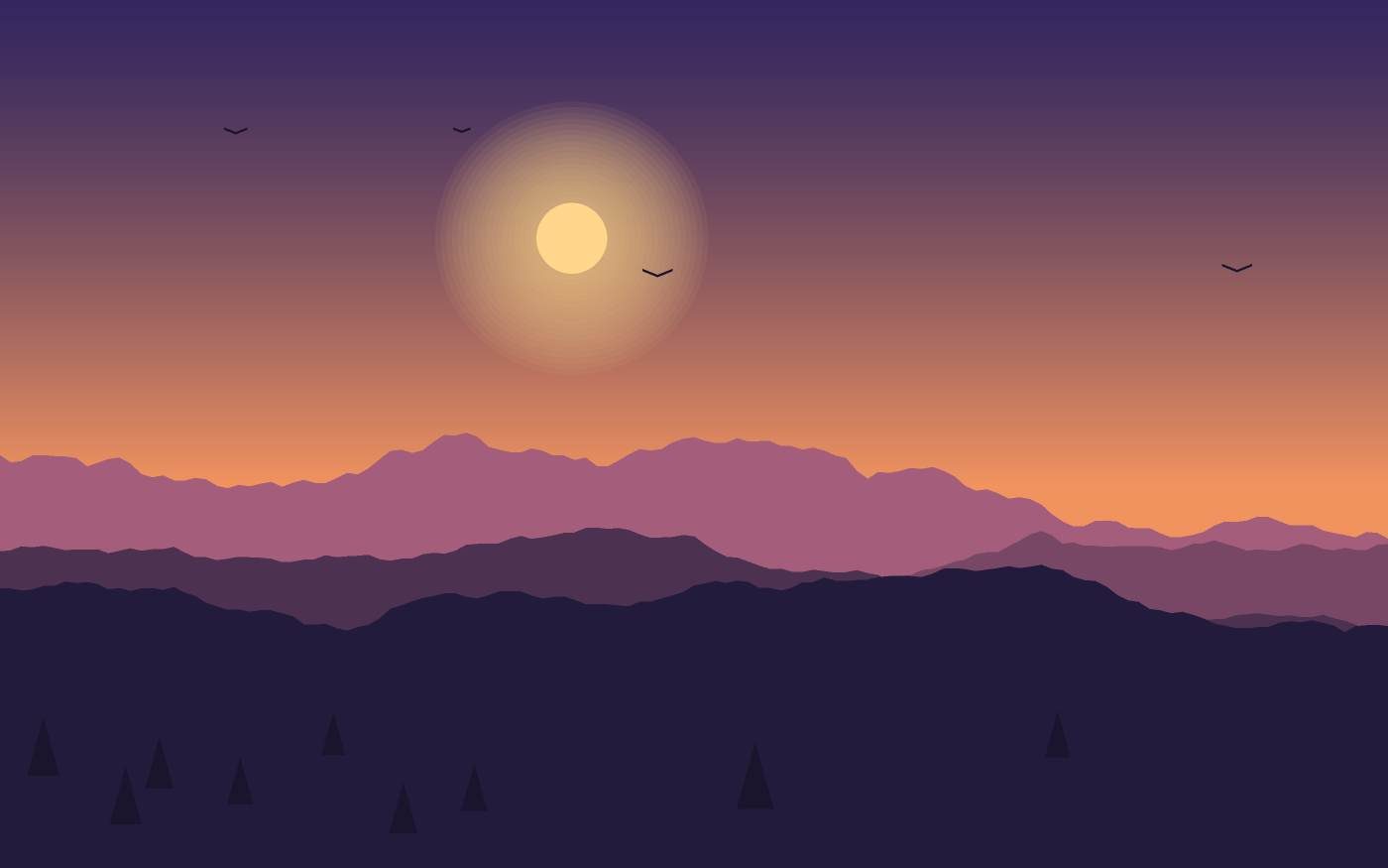 Landschapsillustratie