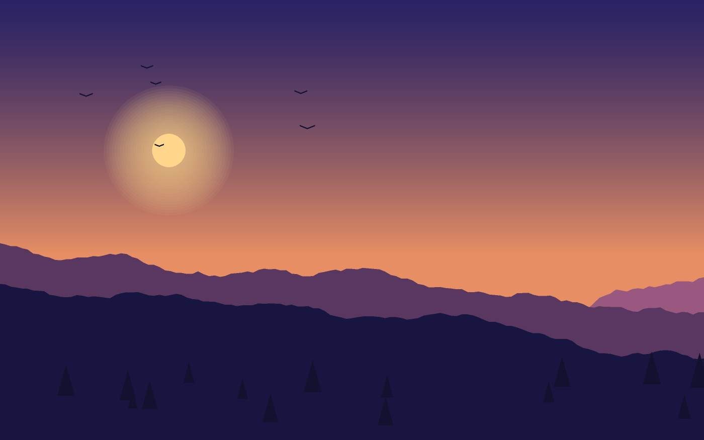 Landschaftsillustration