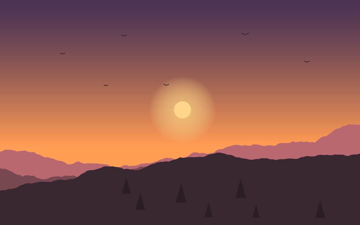 Landschaftsillustration