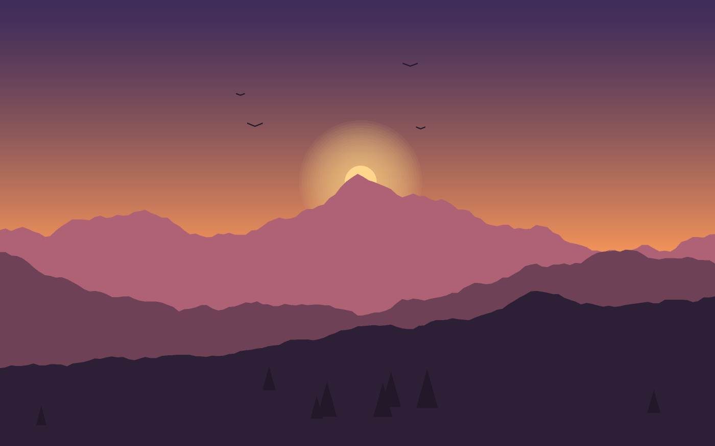 Landschaftsillustration