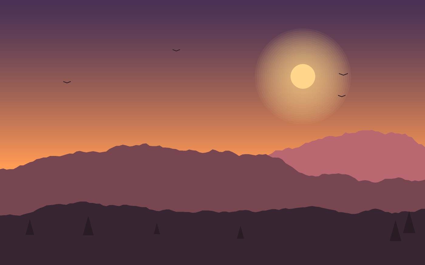 Landschaftsillustration