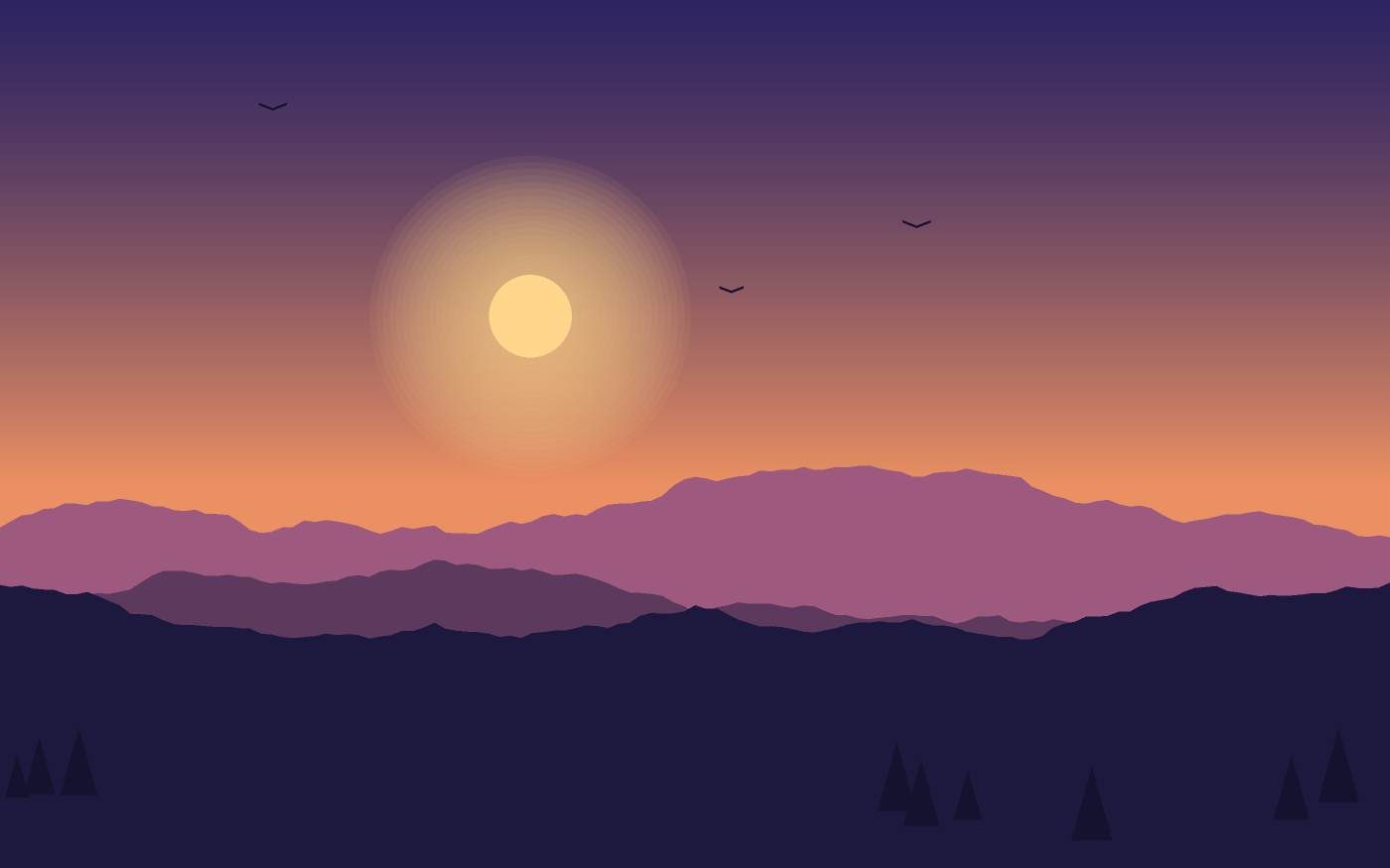 Ilustrace krajiny
