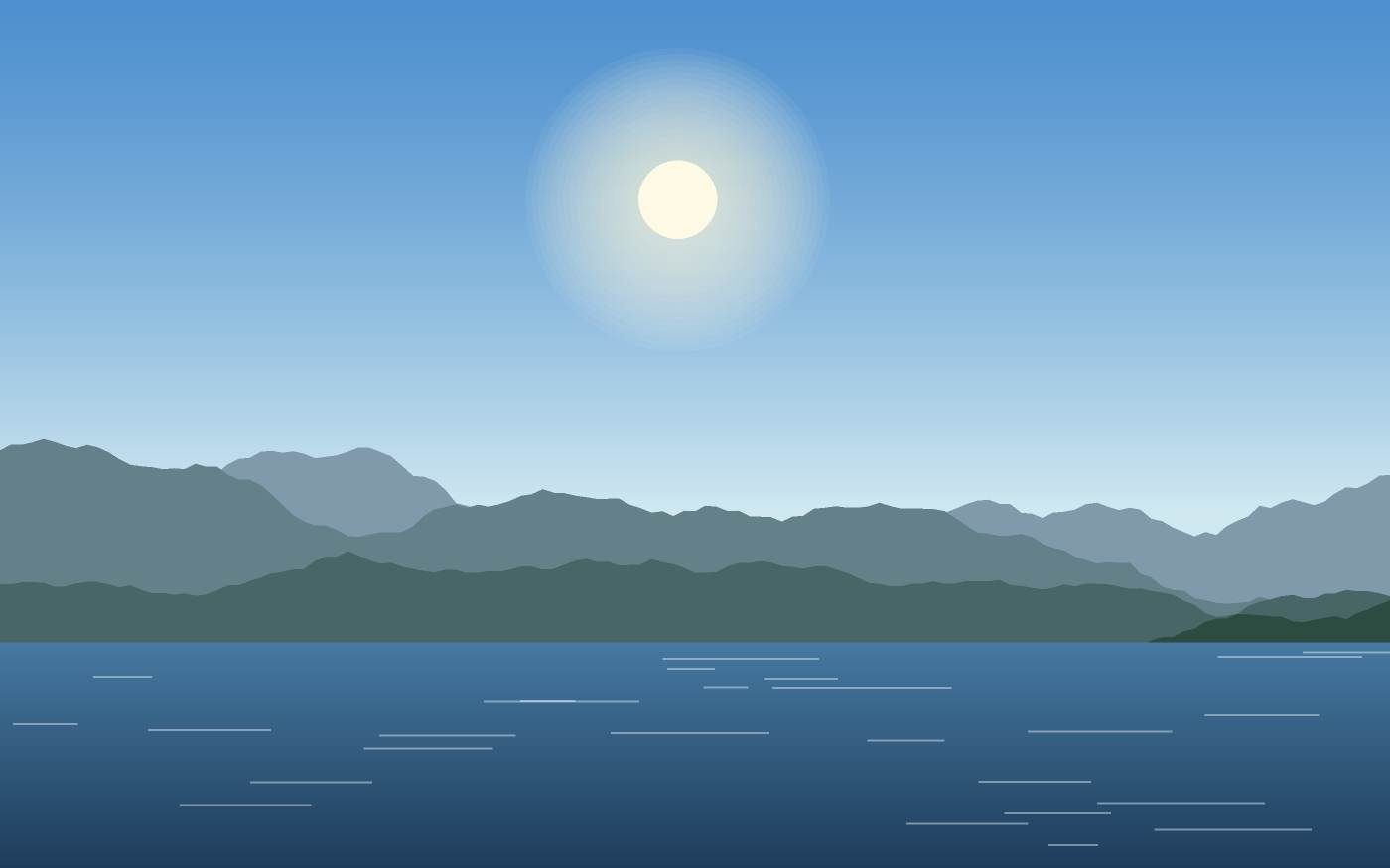 Ilustración de un paisaje