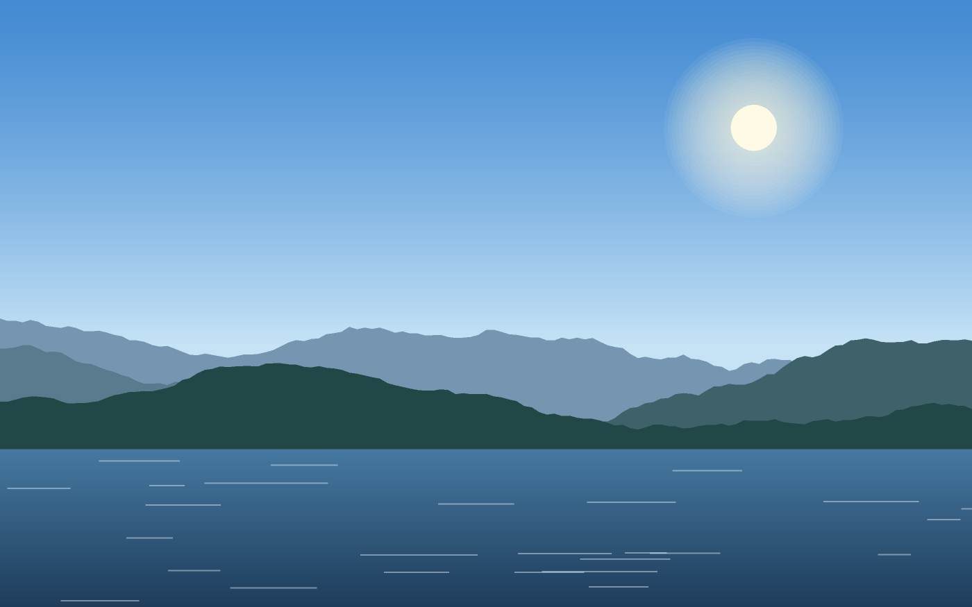 Illustrazione di un paesaggio
