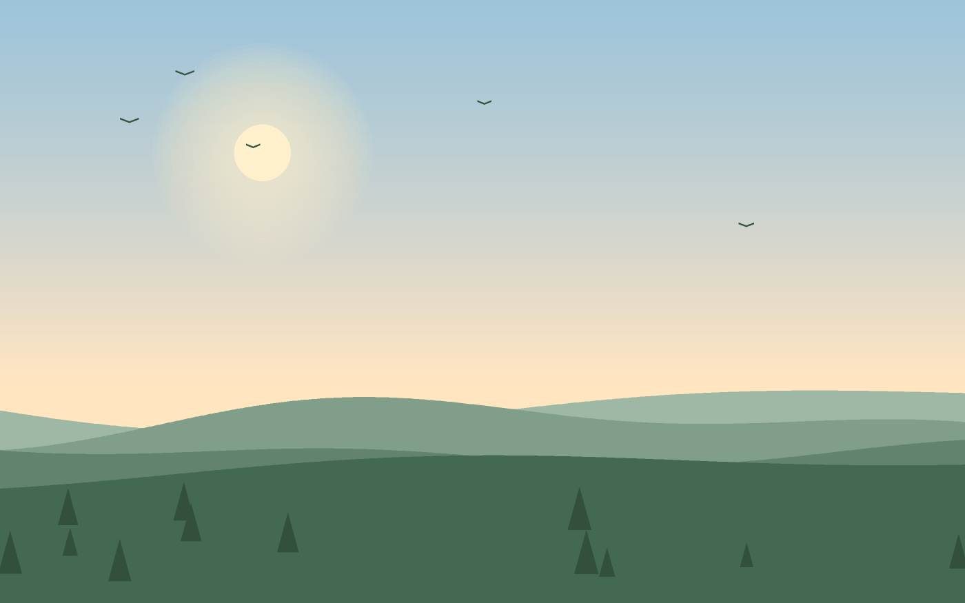 Illustrazione di un paesaggio