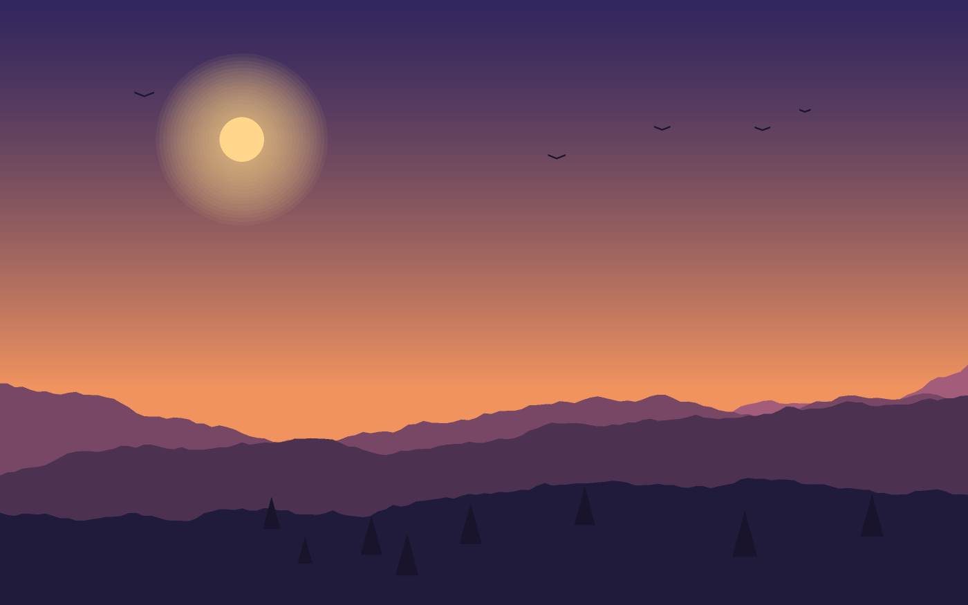 Landschapsillustratie